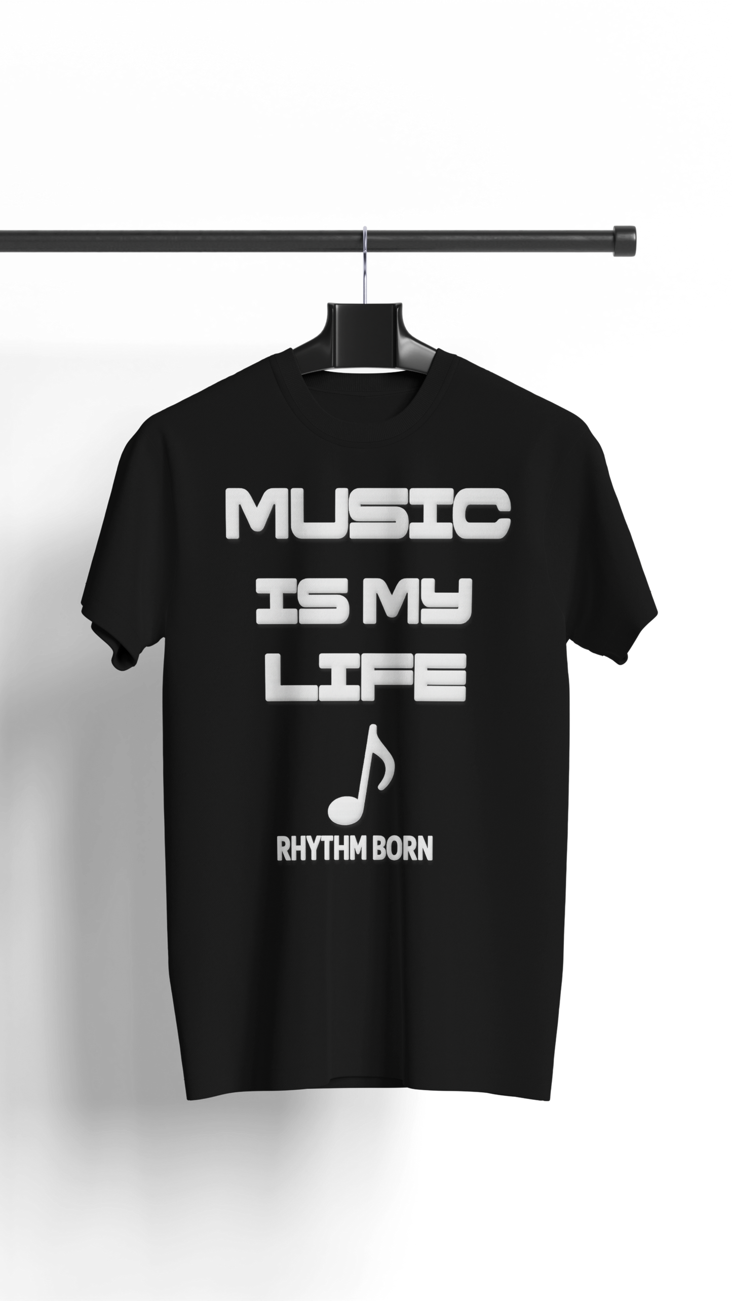 Music Is My Life - White Puff