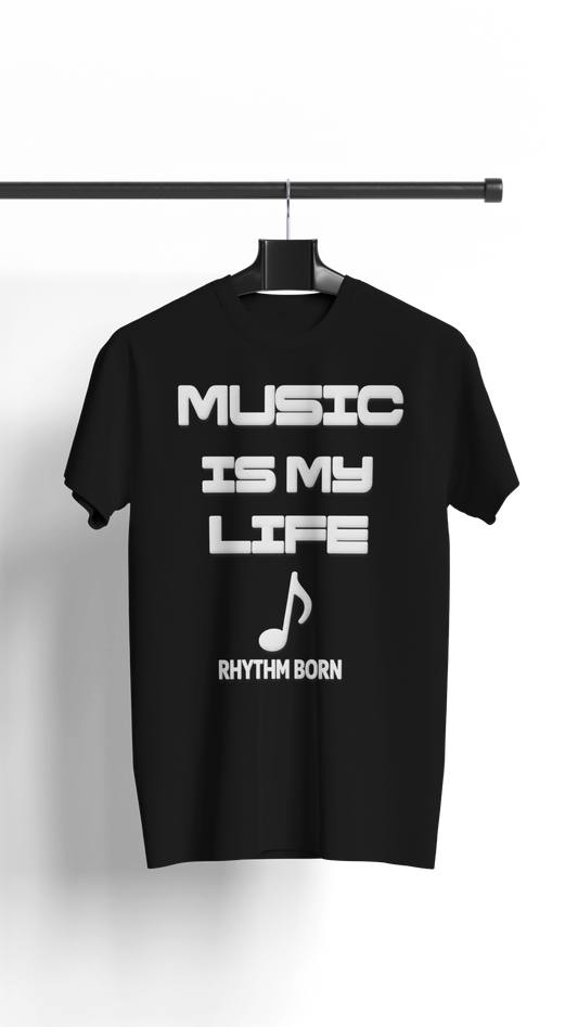 Music Is My Life - White Puff